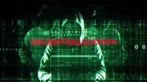 Digital Hacker Glitch Animation for Cyber Security Projects