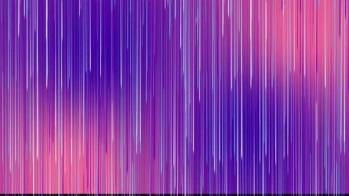 Colorful Vertical Streaks in Purple Pink and Blue Tones Flow Downward in a Smooth Loop Abstract
