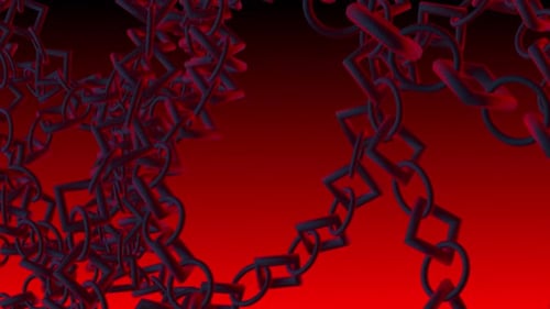 Red Chain background Loop