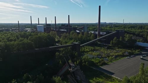 Vista aérea de Kokerei Zollverein em Essen, Alemanha