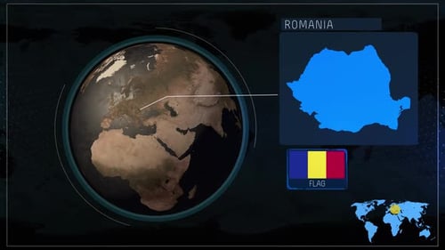 Karte von Rumänien