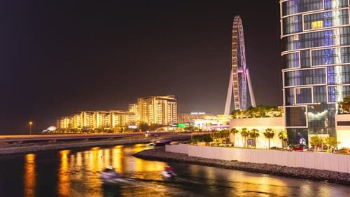 Ain Dubai Ferris in Dubai at night