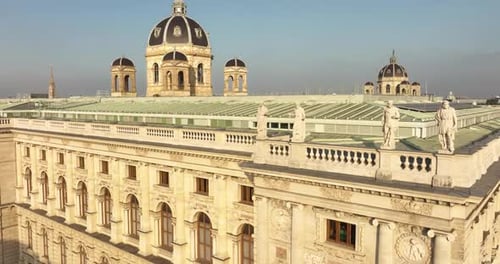 Aerial View of Maria Theresia Monument and Museums Quartier