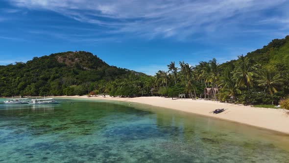 Stunning drone shot of Coco Beach, capturing the serene coastline and ...