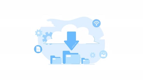 Download cloud folders for digital file management systems. Perfect for tech projects and web.