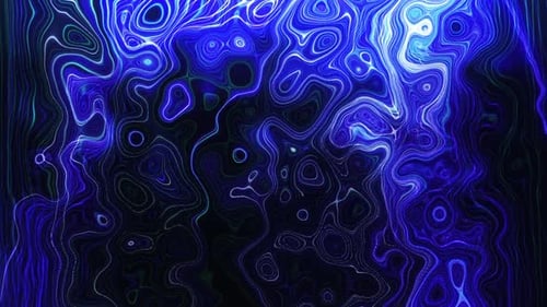 Abstract Blue Glowing Lines Digital Energy Background Loop