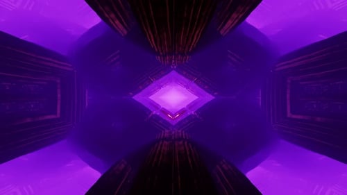 Retro futuristic tunnel