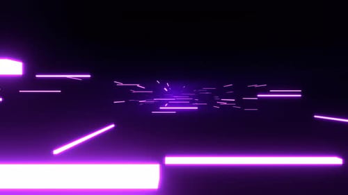Purple Neon Abstract Sci Fi Strobe Array Background Vj Loop In 4K