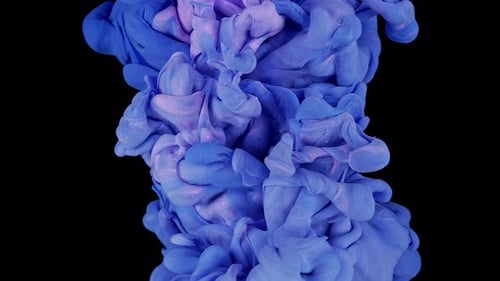 Paint Drip Color Ink Wave Marble Texture Blue Pink