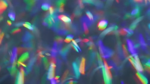 Defokussiertes Glow Light Flare Neon Gleam Rainbow Art