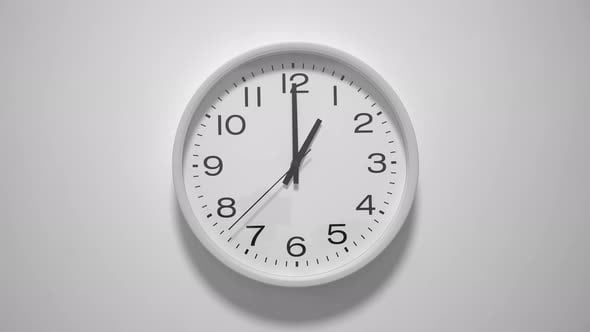 Clock Time Lapse on a Light Wall, Industrial Stock Footage ft. time ...