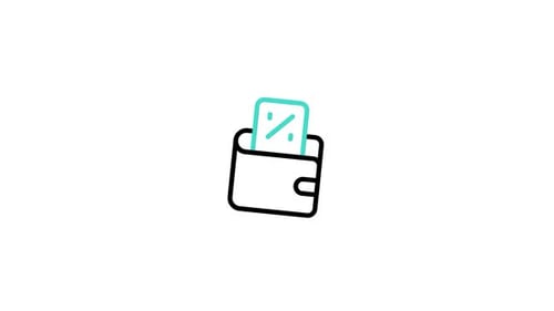 Animiertes Wallet-Symbol