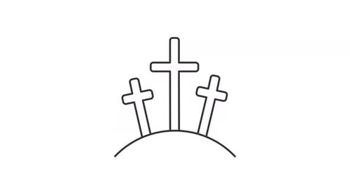 Ícone animado da linha do calvário