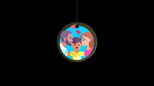 Familien-Alpha-Animation