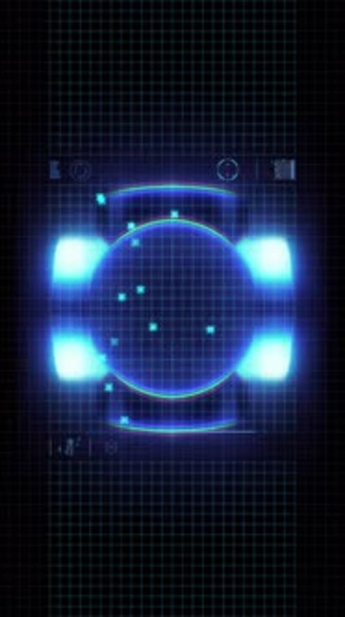 Abstract Futuristic UI Technology Element Animation