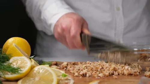 Cutting Walnut Kernel