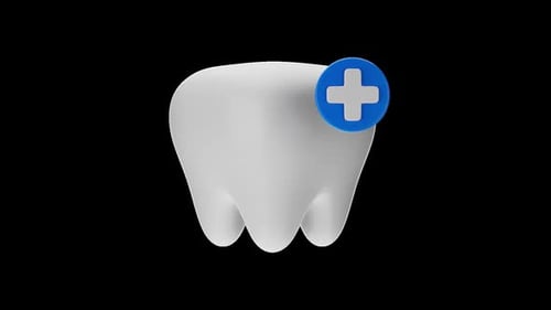 3D Animation Icon of Dental Care | Alpha Channel