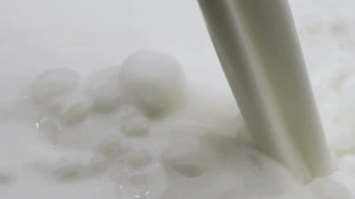 Milk Splash, Pouring