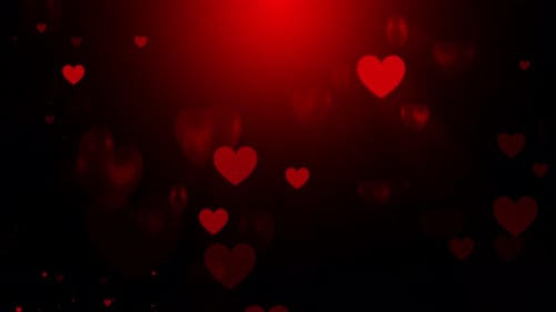 Valentines Hearts Background Loop
