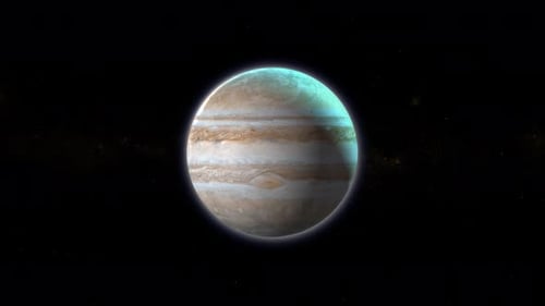 Animated Jupiter Planet in Outer Space