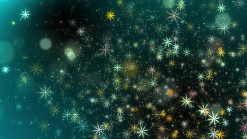 Fond de flocon de neige de Noël festif HD. Des particules hivernales scintillantes pour les vœux de Noël