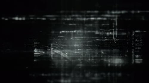 Futuristic Digital Data Network Background Animation