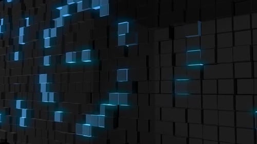 Geometric Squares Background Motion