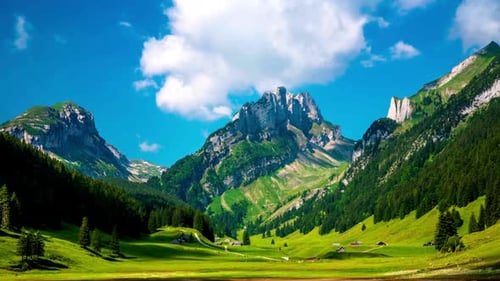 Beautiful View Of Nature And Hills