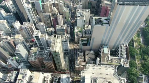 Aerial Perspectives A High Angle View of a Dense Metropolitan Cityscape