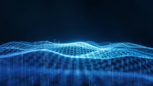 Digital hexagonal graphic background