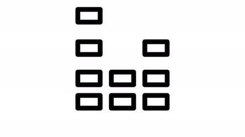 bar chart line icon animation