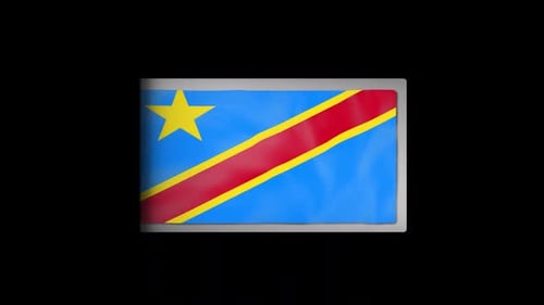 Democratic Republic of Congo Flag Reveal Animation