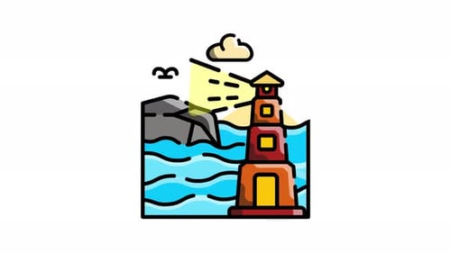 Lighthouse and Coral