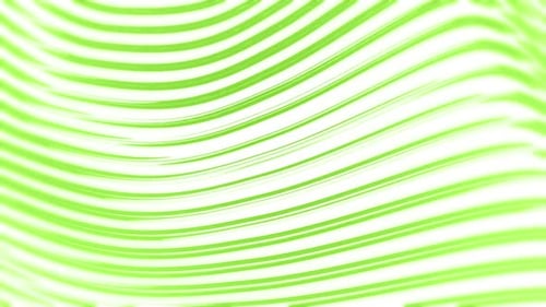 Green and White Wave Seamless Loop Pattern Abstract Motion Background 3d Animation