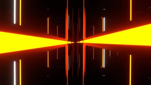 Orange And White Fantastic Geometric Strobe Neon Frames Background Vj Loop In 4K