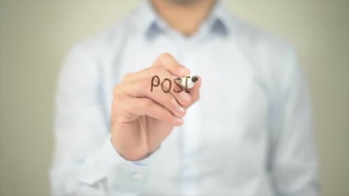 Man Writes Positive Attracts Positive