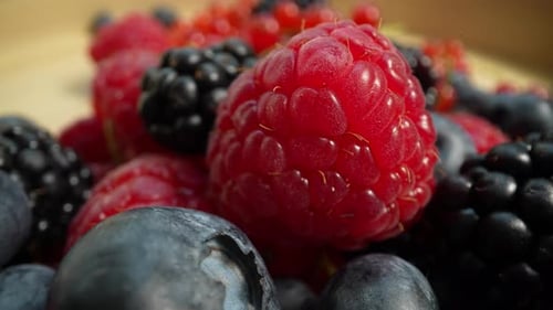 Vibrant Close Up of Colorful Fresh Berries
