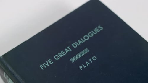 Close Up of the Book Five Great Dialogues