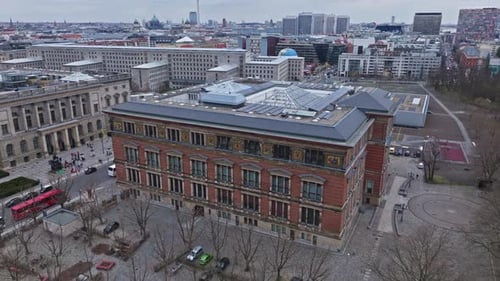 Aerial view of Martin-Gropius-Bau museum , Berlin , Germany