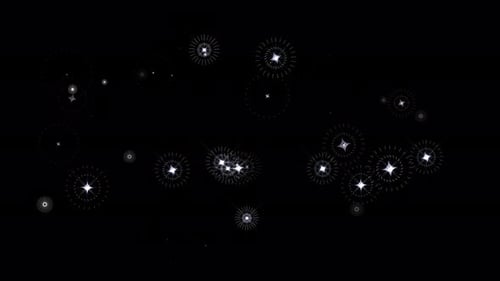 Animated Decorative Sparkle and Starburst Effects