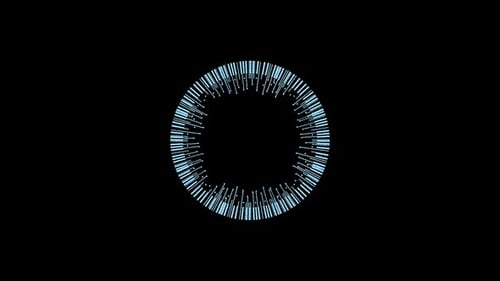 Interface Collection: bucle principal continuo de un anillo con elementos puntiagudos que giran hacia adentro en sentido contrario