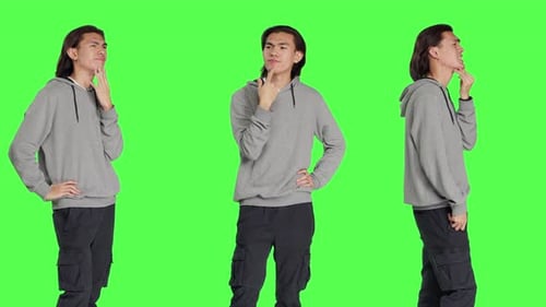 Asian Man Questioning Perspective