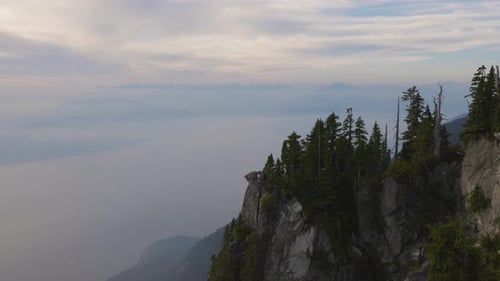 Canadian Mountain Landscape on the West Coast of Pacific Ocean
