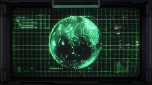 3D Sci Fi Digital Screen 04