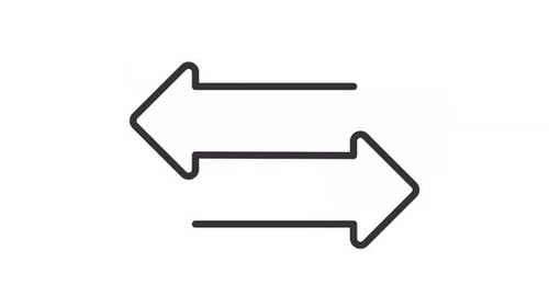 Animated Left and Right Swap Arrows Icon