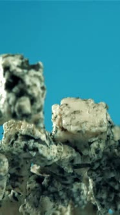 Super Slow Motion Blue Cheese Flies Up and Falls Down Filmed on a Highspeed Camera at 1000 Fps