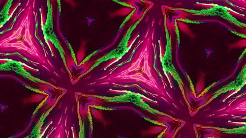 Vibrant Abstract Kaleidoscope Pattern with Fluid Movement