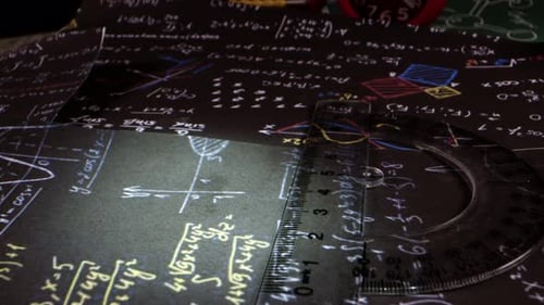 Science Calculation Physics Math And Chemisrty Formulas Background 50