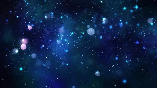 Abstract Blue and Pink Sparkling Bokeh Lights Background