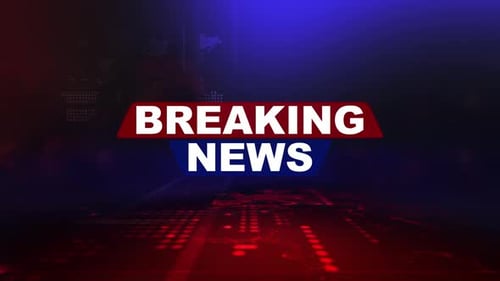 Dynamic Breaking News Title Graphic for Broadcasts